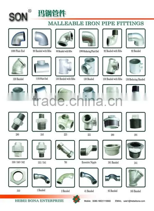 Good quality malleable iron gi fittings union