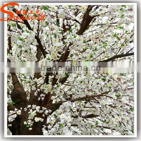 Hot sale manufacture china artificial cherry tree decoration indoor fake tree artificial white cherry blossom tree