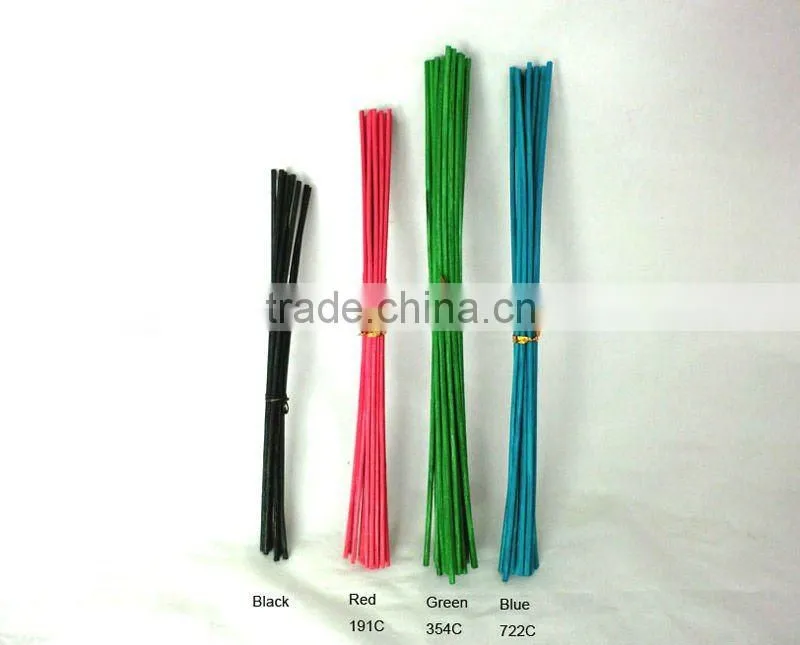 Factory Audited Colorful Aroma Straight Rattan Stick / Reed Stick/ Curl Rattan Reed Stick for Diffuser