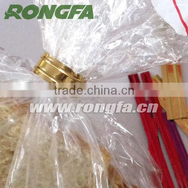 shiny color red gold blue PET twist tie bag packing twist tie
