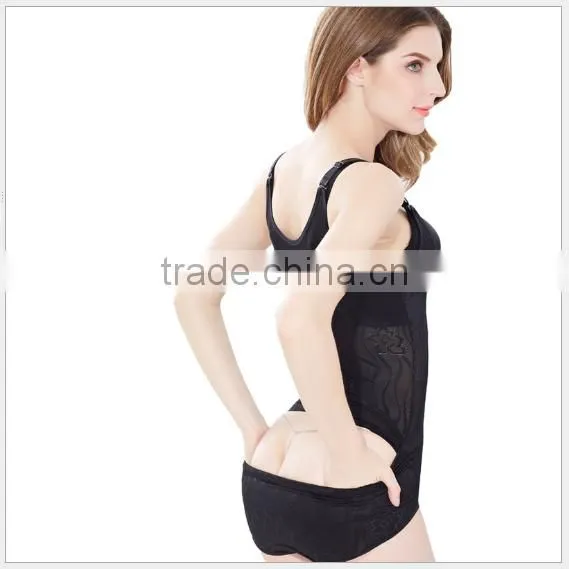 Women Floral Bodysuits Shapewear Underwear Plus size Body Shaper Waist Corsets B