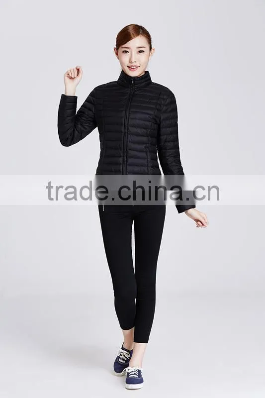 2015 elegant and ultralight women duck down jacket