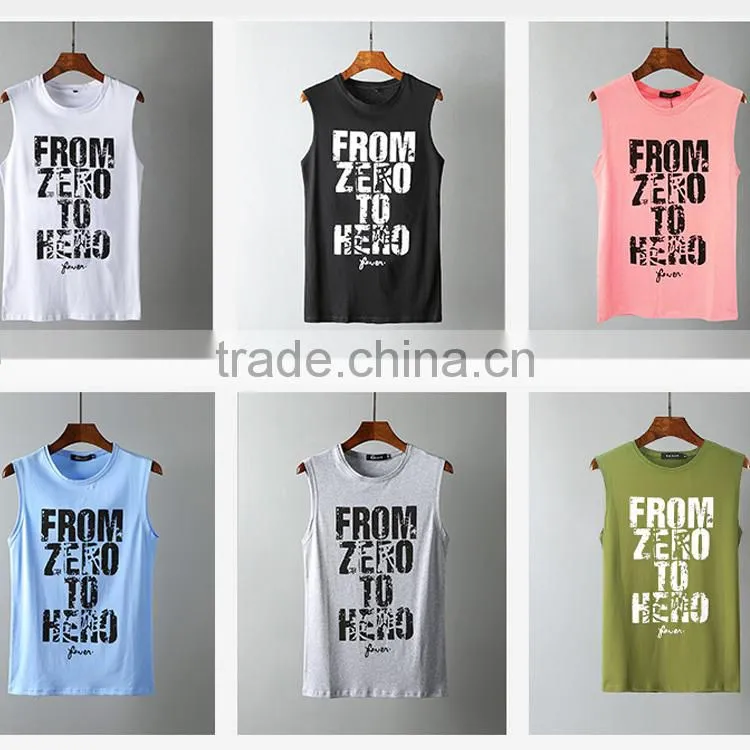 wholesale letter print tank top for men new style tank top