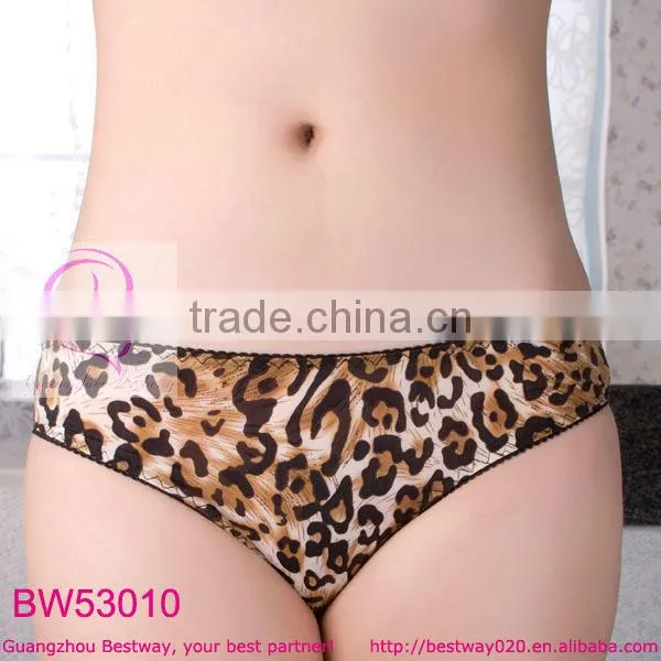 School girls dresses fashion leopard panties with back lace & bows