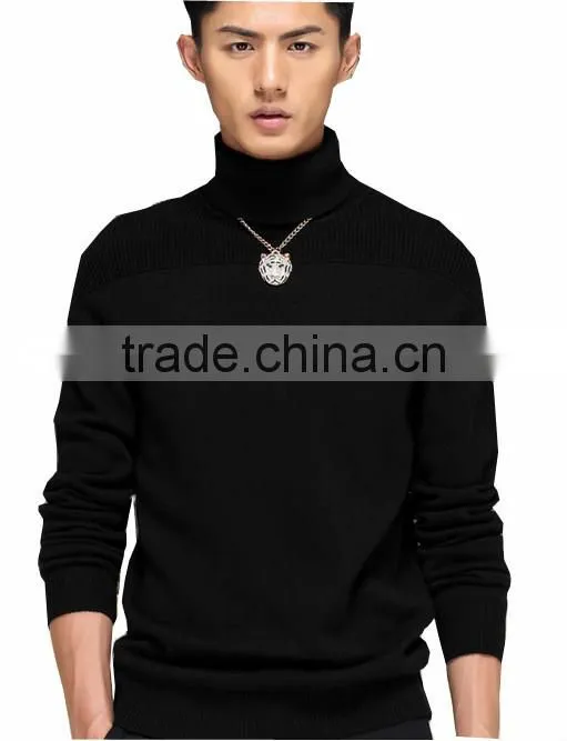Fashionable Christmas sweater designs for men 100% wool sweaters custom apparel