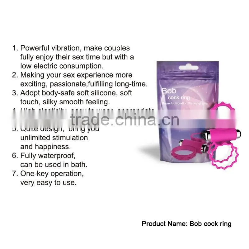 New design strong vibrating penis sleeves triple cock rings