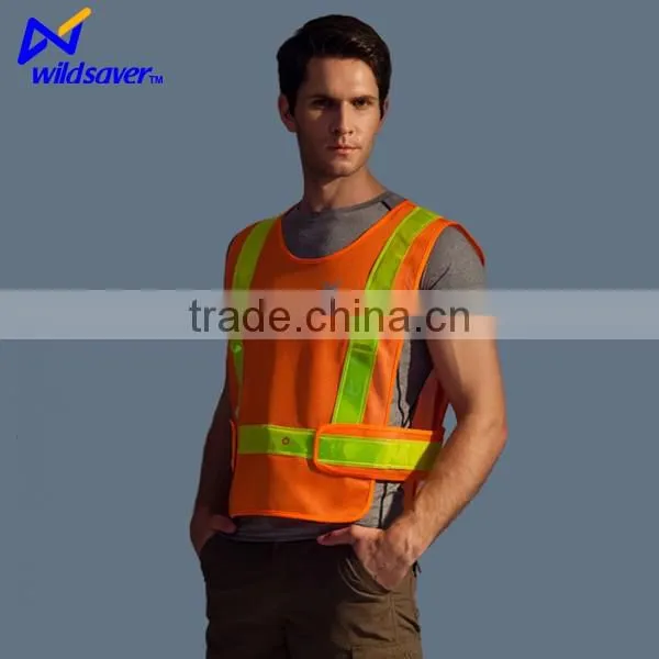 Lime yellow orange construction reflective clothes for work