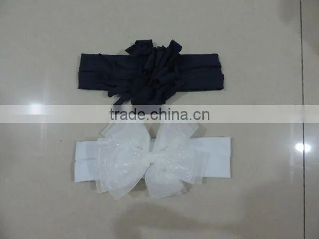 Wholesale Baby Girl Chiffon Bowknot Headbands Flower Girl Hairbands