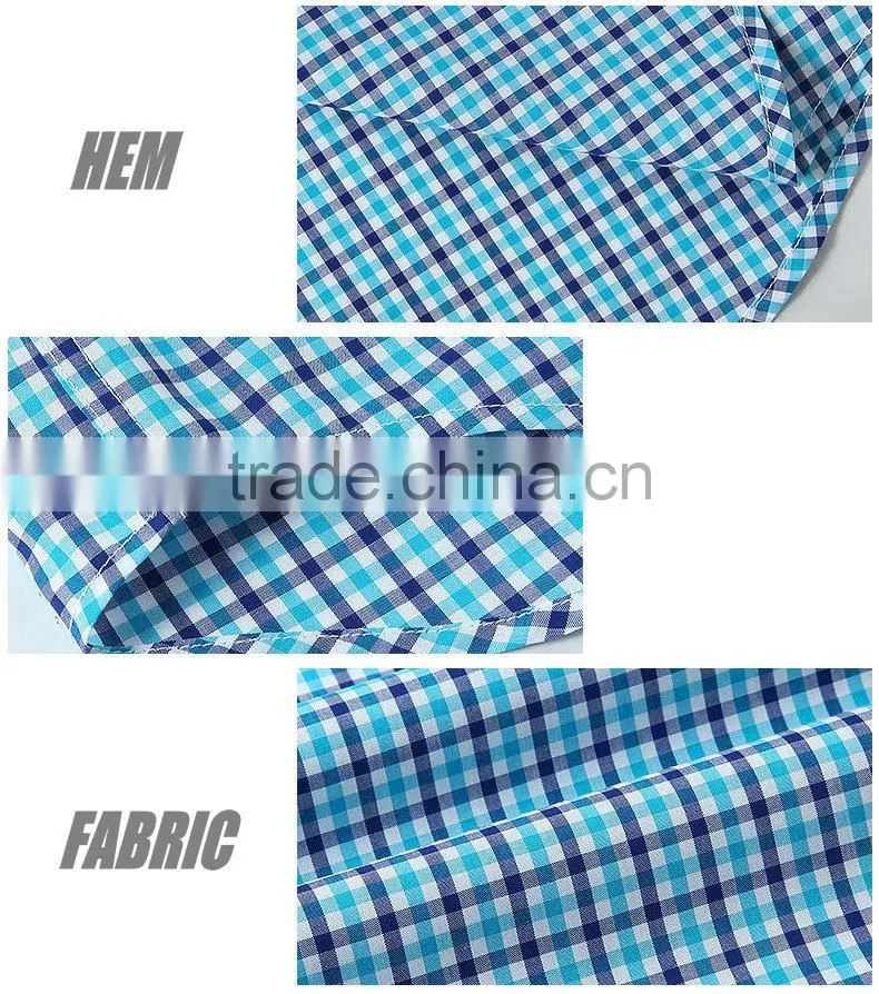 non iron men's shirt plaids shirt red color