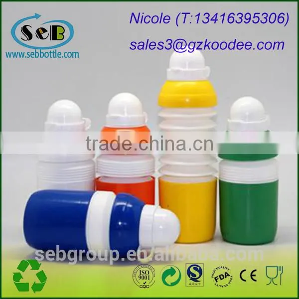 ball shaped plastic Collapsible sport bottle