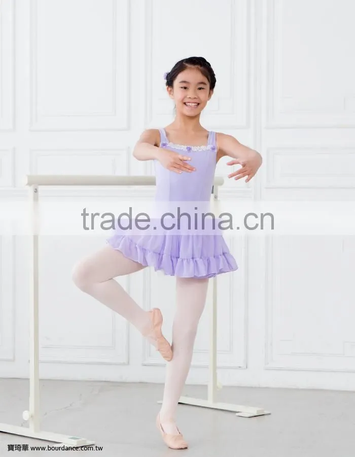 Hot sale front gather ribbon ballet costume child tutu