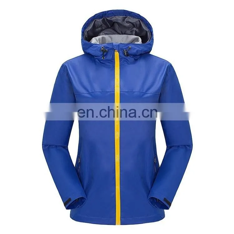 Custom unisex waterproof hooded jacket windbreaker jacket