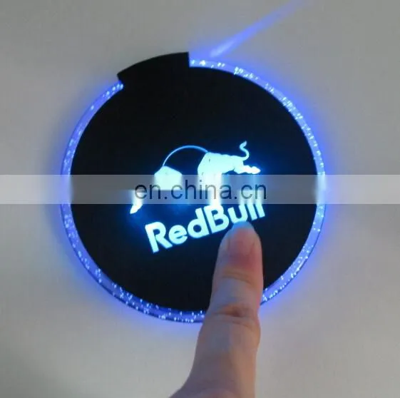 led plastic colorful blinking wonderful coaster with different colors