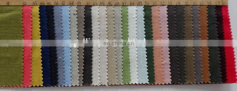 100% pure linen stone washed fabrics in many colors for clothes