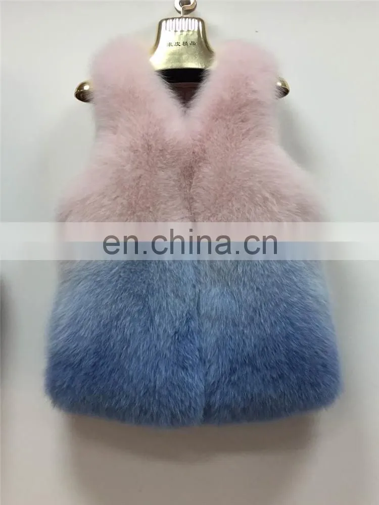 2016 Winter Top Sell Women's Gilet Fashion Luxurious Real Fur Vest