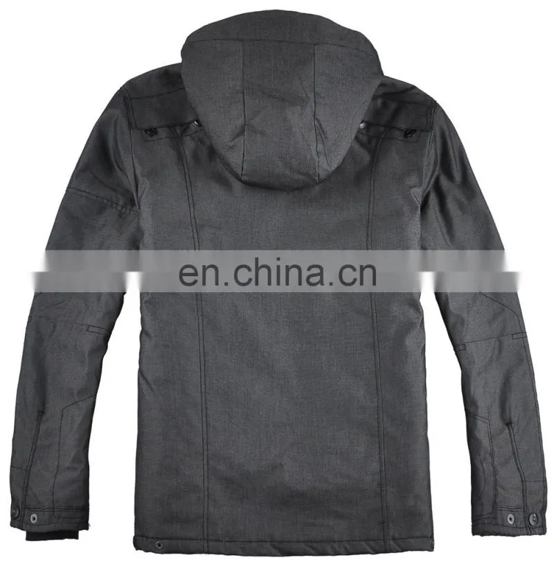 stylish mens spring thin paded hooded waterproof long jean jacket