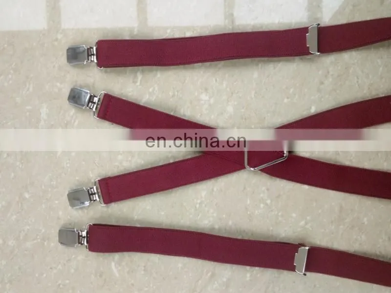 Yiwu longkang customized boxed mens braces suspenders pants suspenders