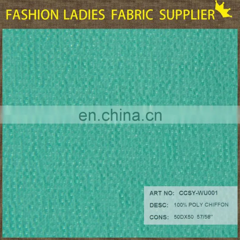 chiffon solid China textile dyed polyester chiffon fabric plant green chiffon fabric