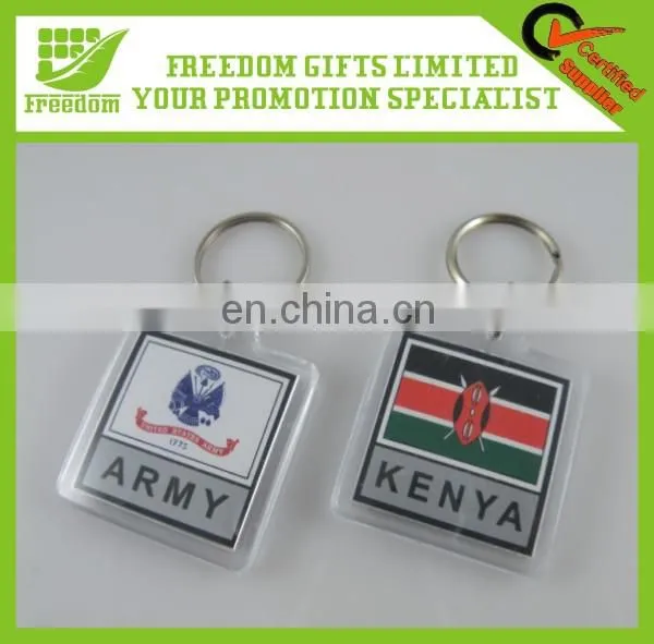 Cheap Promotional Hot Selling Square Acrylic Keychain