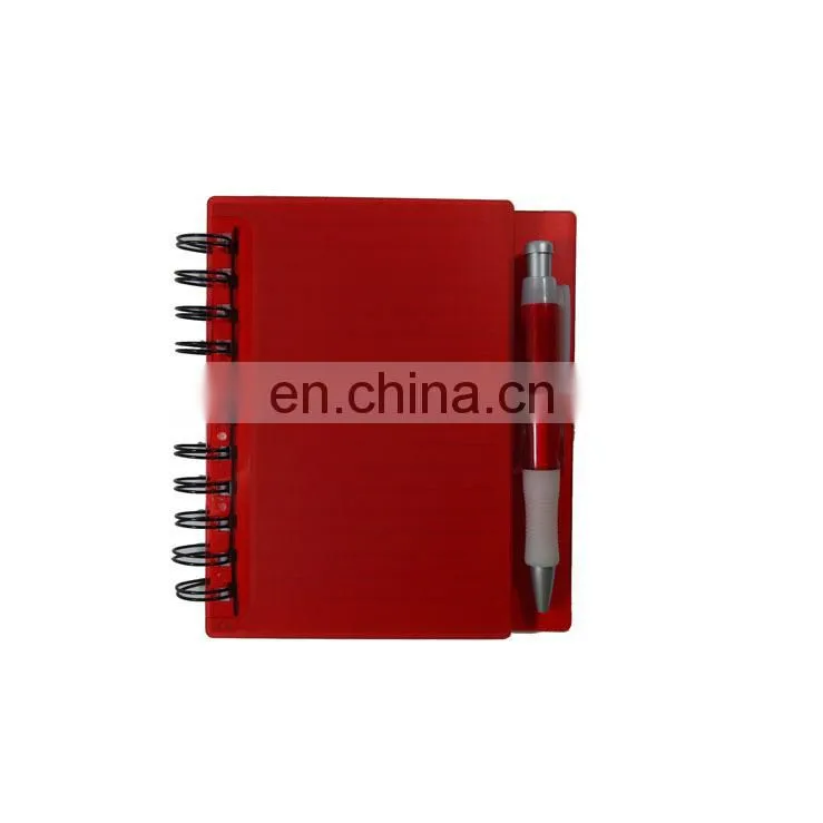 Promotional customized A4 /A5 PP Plastic cover spiral notebook