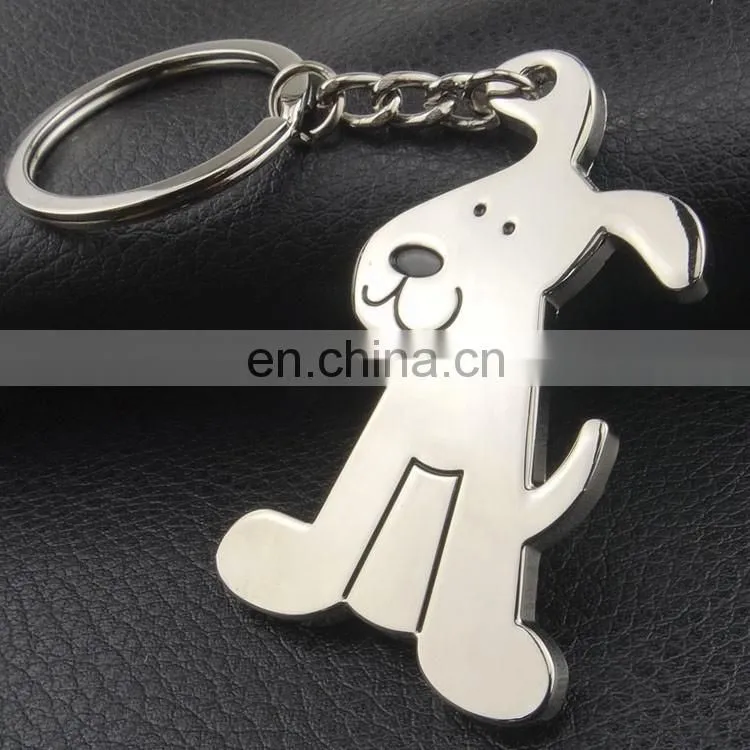 Promotional durable high quality cartoon dog keychain