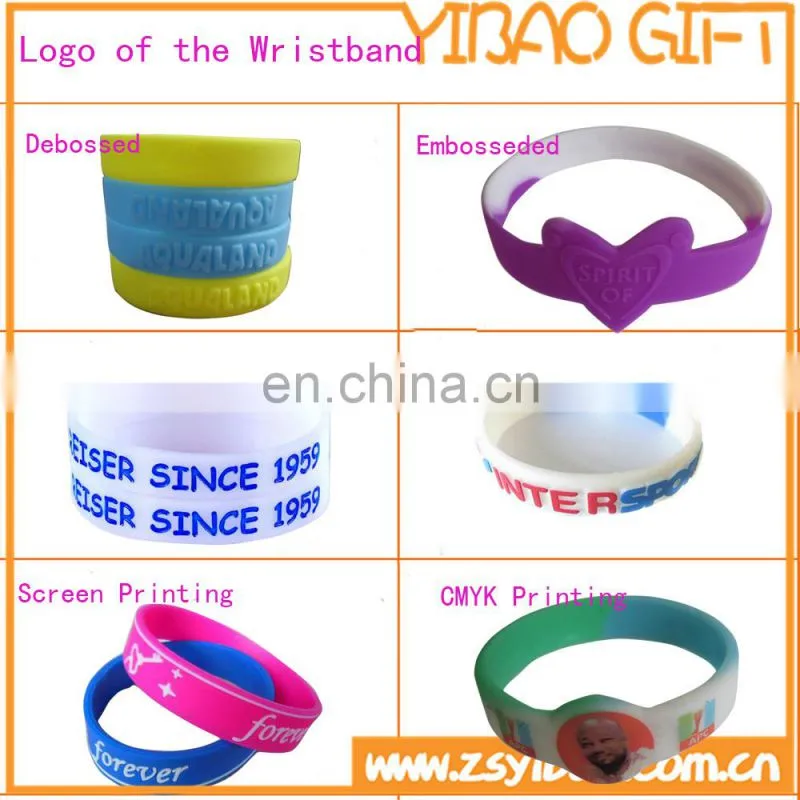 Custom size Silicone Wristband / silicone bracelet / rubber bracelet