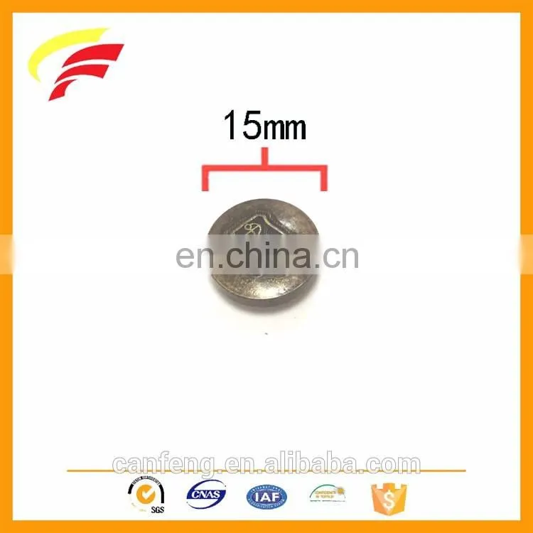 ODM zinc alloy metal custom snap button with emboss logo