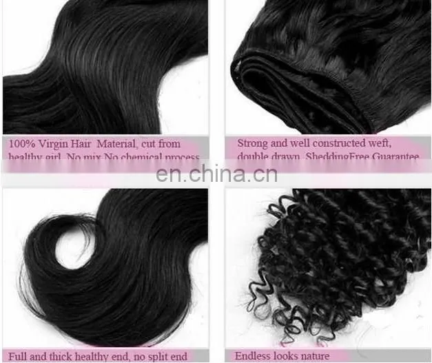 Hot sale factory cheap price high quality 100% human remy weaving hair