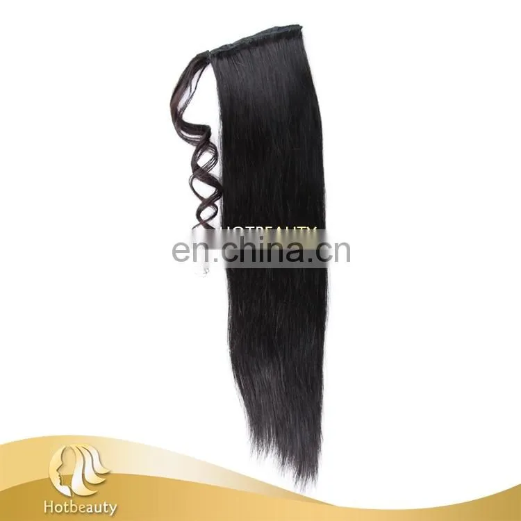 100% virgin human hair, ponytail brazilian hair