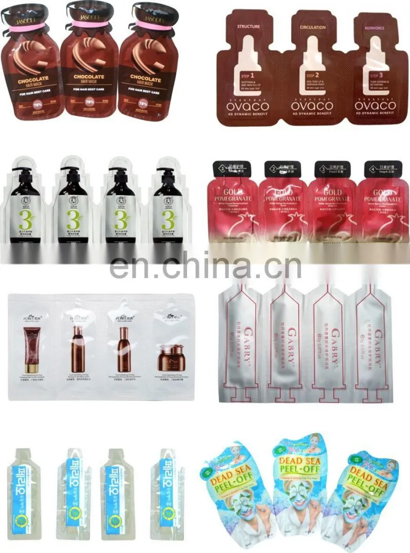 Multi lanes automatic special bag skin cream packaging machine