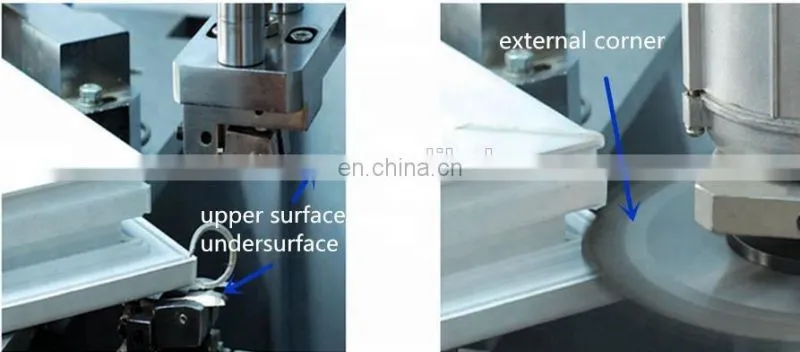 CNC Automatic 3 Tools PVC Window Corner Processing Machine