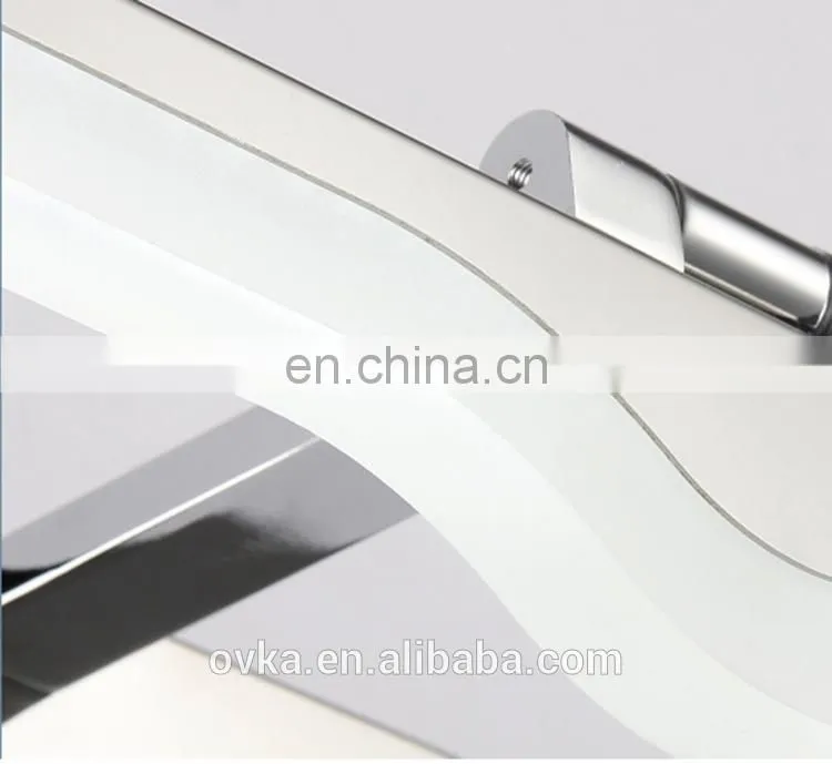 Modern simple bathroom LED mirror light for makeup mirror