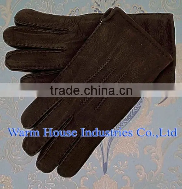 2015 100% Handmade Genuine Leather Fashion Leather Gloves for Men