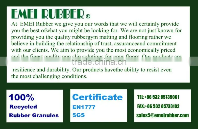 recycled rubber flooring/ playground rubber mats