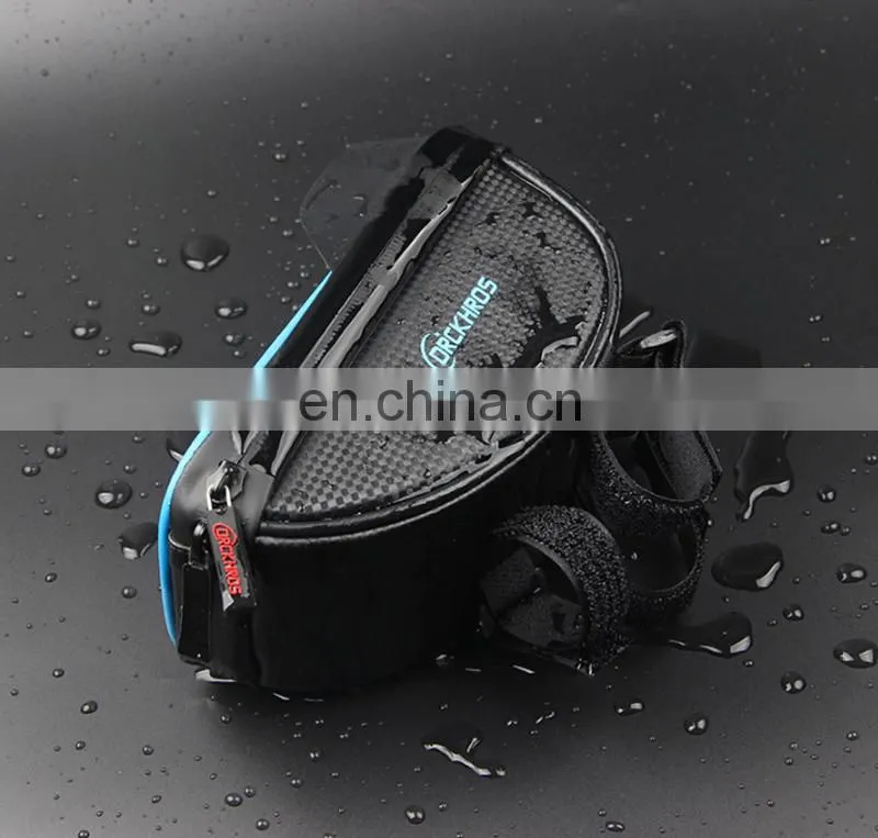 Waterproof Touch Screen Mobile Phone Handlebar Bag Mountain Bike Front Beam Cycling Bicycle Frame Phone Bag