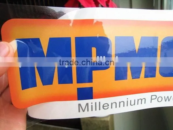 Shanghai custom adhesive transparent stickers printing