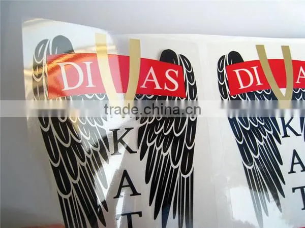 Shanghai custom adhesive transparent stickers printing