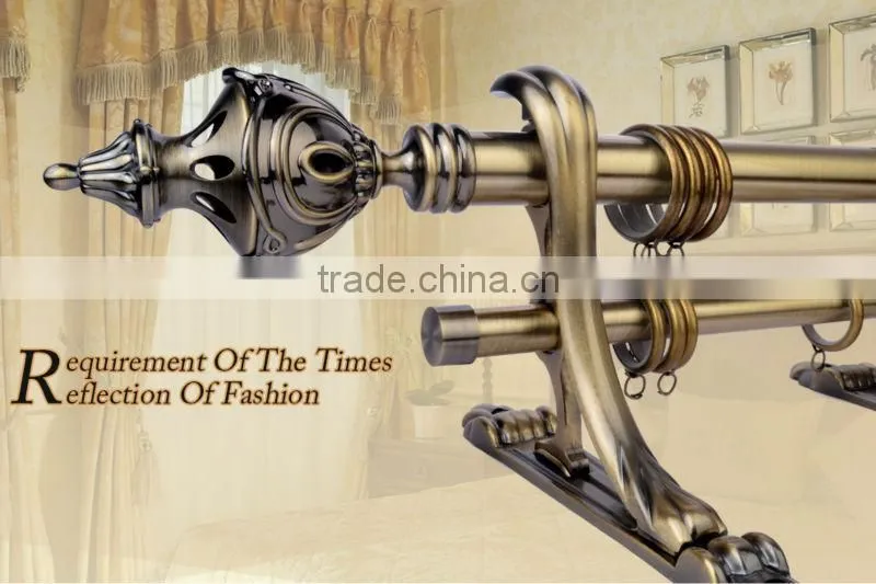 New design window curtain model finials with aluminum&crystal material