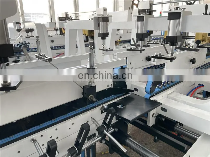 UFG600AG Automatic Pre-fold crash Lock Bottom Folder Gluer, fried chicken packaging box folding gluing machine
