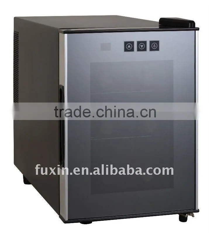 FUXIN:JC-16BLW.Thermoelectric refrigerated wine storage hold 6 bottles /electronic wine chiller