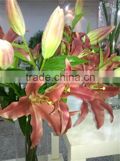 PU artificial Lilium casa blanca