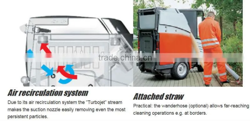 compact street washing sweeper