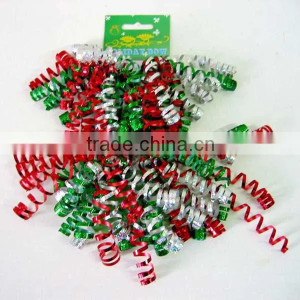 Colorful SP Metallic curly ribon bow for decorations or chrismas packing,gift packing decoration bow