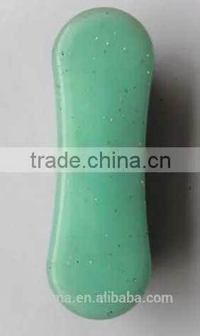 glitter soft-touch horse face brush with plastic bristle