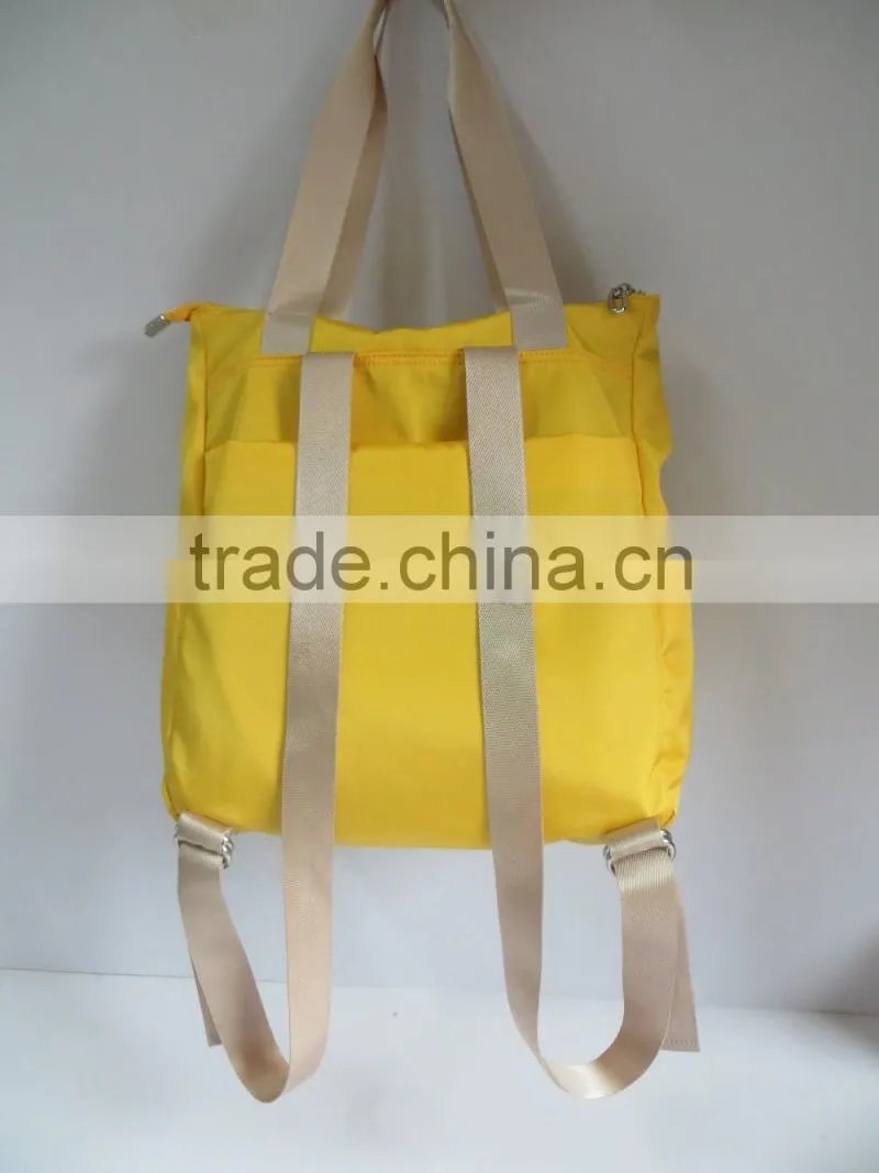 guangzhou style women and men yellow bags handbag backpack