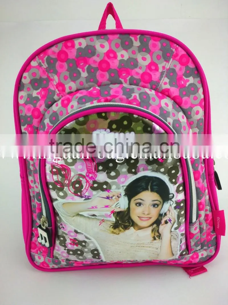 printed polyester girl mini backpack