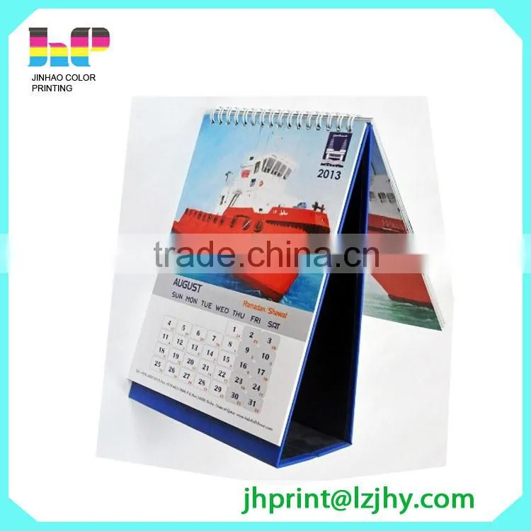 custom printable folding paper desk year calendar