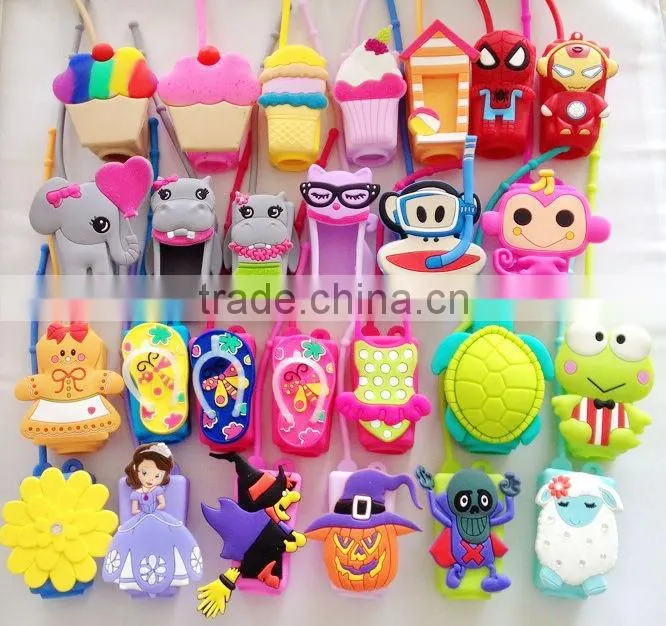 Wholesale 3D animal bath and body works products hand sanitizer pocketbac holder