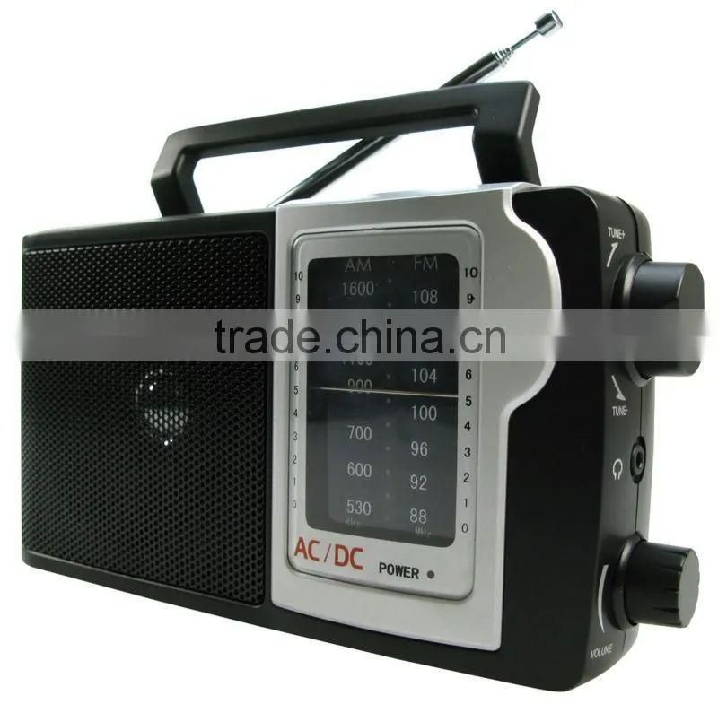 Cheap Classical Black Design Portable Analogue AM FM Radio