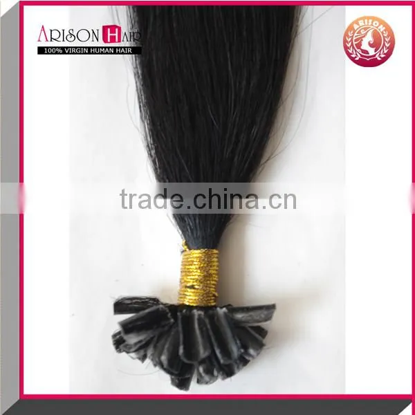 Promotional Outstanding Quality double drawn v tip hair extensions